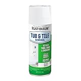 Rust-Oleum 280882 Specialty Tub and Tile Spray Paint, 12-Ounce, White