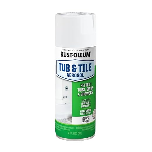 Rust-Oleum 280882 Specialty Tub & Tile Spray Paint, 12 oz, White