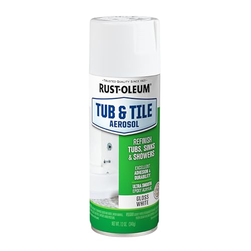 Rust-Oleum 280882 Tub & Tile Spray Paint, 12 oz,...