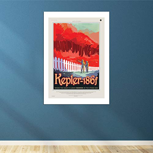 Impression d'art Kepler-186f NASA encadrée de qualité musée