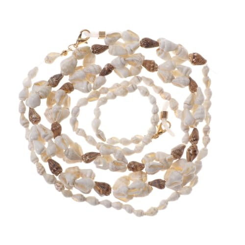CHILDWEET Handcraft Woven Shell Eyeglasses Strap Anti Slip Retainer