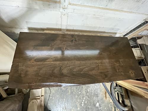 Handmade Oregon Alder Wood solid home office desk. With partial live edge.