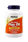 Now Foods: High Lignan Organic Flax Seed Oil Essential Omega-3's, 120 sgels