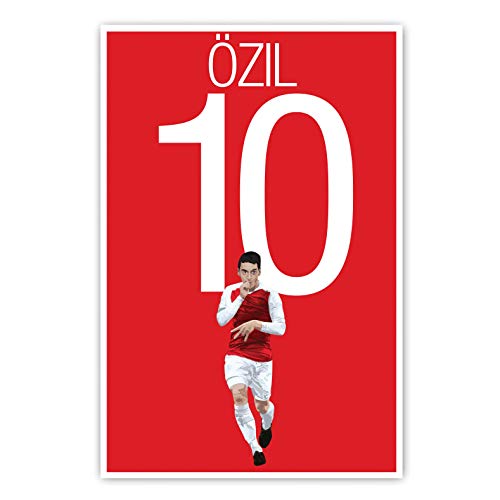 Graphics 17 Arsenal Football Print - Ozil Poster - Soccer Art - Unframed Football Print - Soccer Decoration - Germany Poster