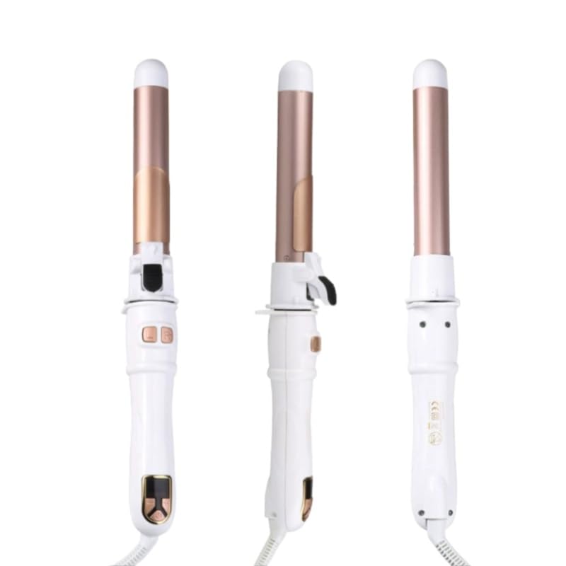 gesundpur SilkWave One –Rotierender Keramik-Lockenstab Professioneller Langer Rotierender Lockenstab 28mm - unterschiedl. Temp., für seidig-glänzende Locken & Wellen