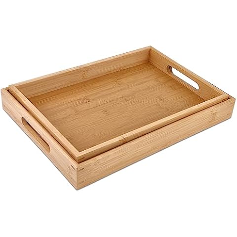 Sgigiul Bamboo Dinner Trays Cover
