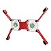 Kafuty-1 Laptop Cooling Pad,DR-S02 Folding Laptop Cooler with Dual Fans,Portable USB Powered Notebook Radiator Cooler Stand Cooling Base with Anti‑Skid Mount(red)