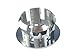 VRSS 10th Grade Electroplating Bathroom Kitchen Sink Basin Trim Overflow Ring Cover Hole Insert in Cap (2Pcs Silver)