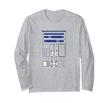 Star Wars R2D2 Uniform Costume Manga Larga