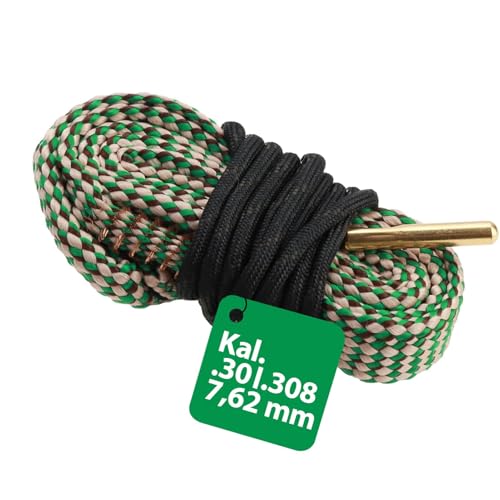 Laufreinigungsschnur für .30Cal .308 30-06 .300 .303 & 7.62 mm Kaliber Pistole Gewehr Flinte Laufreiniger Reinigungsset,Waffenreinigungsset