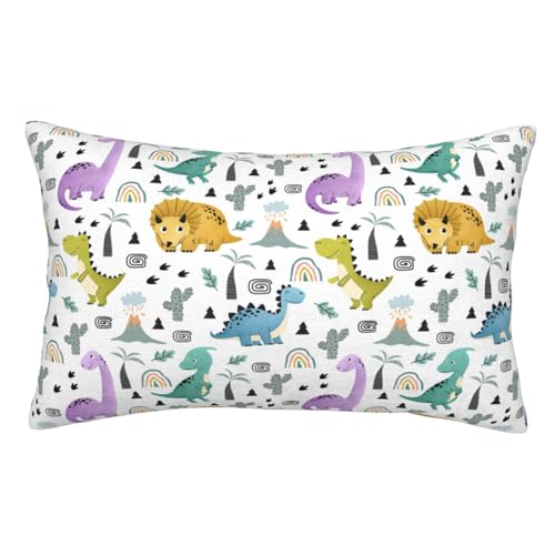 Dinosaurs Pillow Cases with Zipper (Queen)