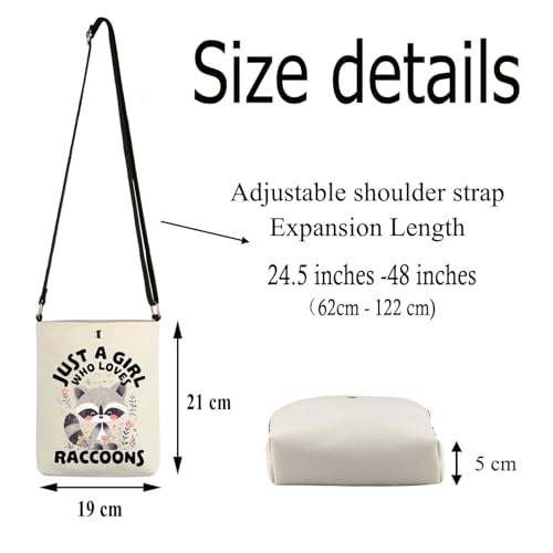 FUSTMW Raccoon Gifts Raccoon Crossbody Bag Raccoon Lover Gifts Raccoon Small Phone Purse with Adjustable Shoulder Strap2