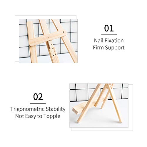 Mini cavalete de madeira foto calendário suporte de exibição smartphone tablet suporte 6 x 8 polegad