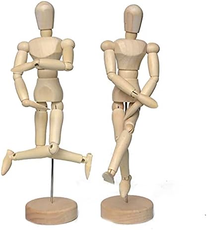 Artist Wooden Manikin Mannequin Sketching Lay Figure Drawing Model Aid Human Figure Artist Draw Painting Model Mannequin Jointed Doll for Art Drawing Human Figure