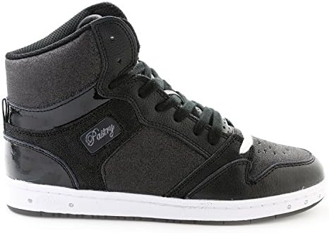 Pastry Women's Glam Pie Glitter Sneaker, Black, Size 10