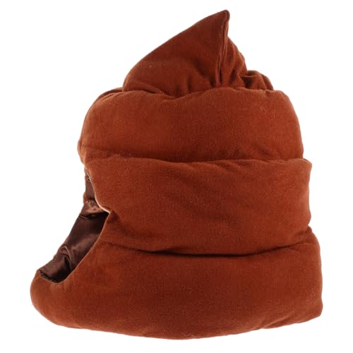JOINPAYA Sombrero de Cosplay de Caca de Algodón Suave Gorro Divertido para Fiesta y Carnaval Accesorio Fotográfico para Disfraces y Eventos Festivos Talla Única para Adultos