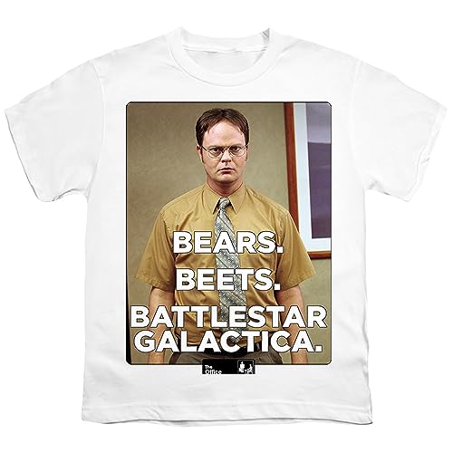Popfunk Classic The Office Dwight Bears, Beets and Battlestar Galactica Unisex Youth T Shirt
