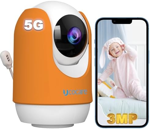 Camara vigilancia Bebe,UCOCARE 2.5K 2.4G/5G WiFi C&aacute;mara de Seguri...