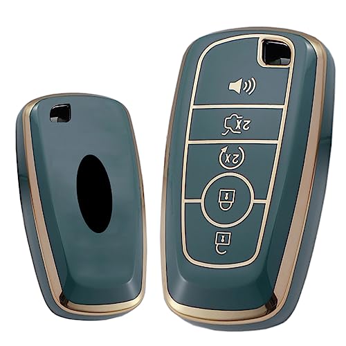 Coque de clé Ford Fusion Mustang Edge Escape étui TPU gris 5 boutons