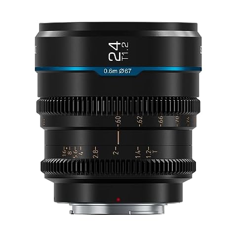 SIRUI Night Walker 24mm S35 Manual Focus Cine Lens, T1.2 Large Aperture Lens for E Mount Cameras, FX30, ZVE-10, A6500, A6600 (MS24E-B, Black) Cover