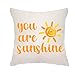 VEEMIZO Poszewki na poduszki dla dziewczyny chłopaka poszewki na poduszki ozdobne Walentynki You Are My Sunshine łóżko sofa poszewka na poduszkę 45 x 45 cm