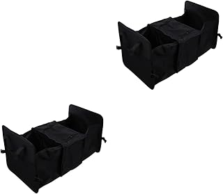 FAVOMOTO 2 Peças Caixa De Armazenamento De Backup Caixa De Armazenamento Decorativa De Porta-Malas Organizador De Carga De Porta-Malas De Carro Porta-Malas Caixa De Armazenamento Ao Ar