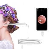 Otoscope USB Ear Camera, Visual Ear Cleaner Ear Wax Removal 3.9mm HD Ear Scope Ear Endoscope with Ea