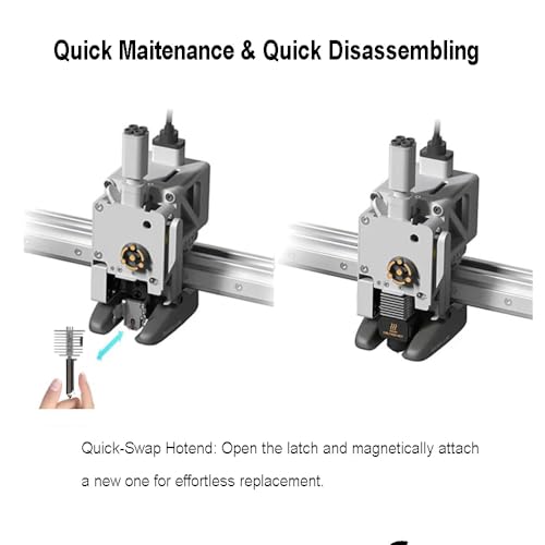 Original Bamboo Lab A1.A1 Mini Series hotend with a 0.4mm Stainless Steel Nozzle (1, 0.4mm) - Thumbnail 3