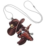 SOESFOUFU Western Boots Car Rearview Mirror Hanging Ornament Vehicle Mirror Decor Easy Install Accessory