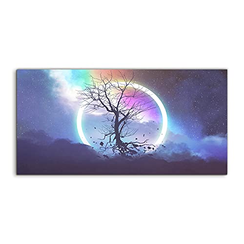 Grand tableau en verre trempe 100x50cm pour habiller un grand mur