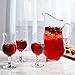Libbey Modern Bar Sangria Entertaining Set with 6 Stemmed Glasses and Pitcher
