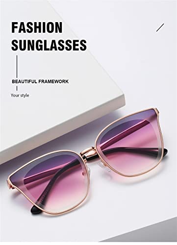 ZIUTNSAV-Fashion Men and Women Cat Eye Sunglasses Outdoor Sunshade Driving Sunglasses (COLOR:A1750,ONE SIZE)3