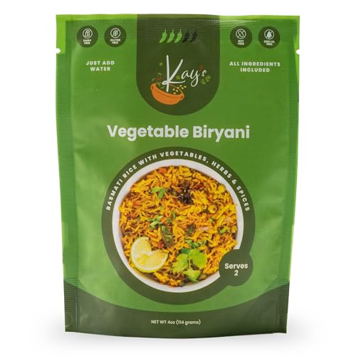 Kay’s Curries Vegetable Biryani Meal Kit with Premium Basmati Rice