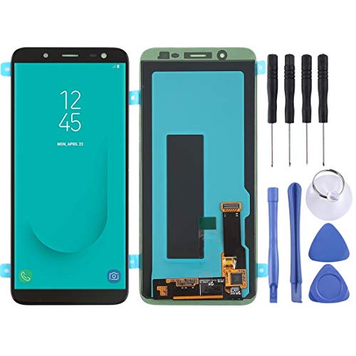 Écran LCD pour Galaxy J6 2018 noir avec vitre tactile de remplacement