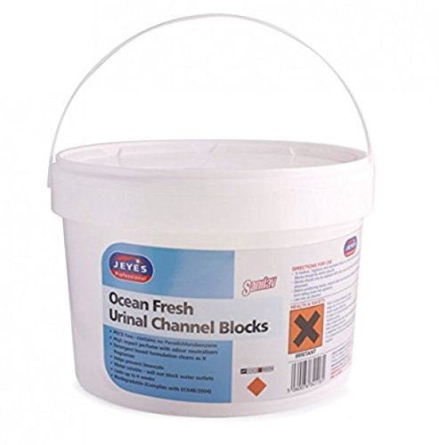 Jeyes 044103NB Sanilav Urinal Channel Blocks, Ocean Fresh, 3 kg (Pack of 150)