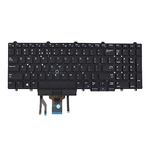 Clavier Dell 7510 rétroéclairé haute durabilité référence SN7232BL
