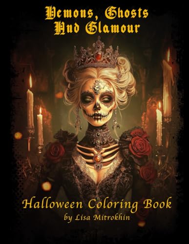 Demons, Ghosts And Glamour: Halloween Coloring Book