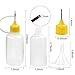 DEPEPE 24pcs 30ml Needle Tip Glue Bottle, Plastic Dropper Bottles, Applicator Bottles, Precision Tip Applicator Bottle and 8 Color Tips for DIY Quilling Craft, Acrylic Painting, with 5 Funnel