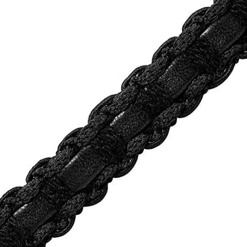 Expo International Faux Leather Braid Trim, 10 yd, Black Cover
