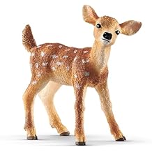 Schleich Wild Life - 2" Realistic Baby Deer Figure - Small White-Tailed Fawn Figurine - Highly Detailed Wild Animal Toy - Durable for Education and Fun Play for Kids - for Boys and Girls Ages 3+