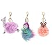 TOYANDONA 3Pcs Animal Pom Pom Porte-Clés Mignon Renard Licorne Cerf Moelleux Porte-Clés Enfants Cadeau de Noël pour Voiture Sac à Dos Sac à Main Sac à Main
