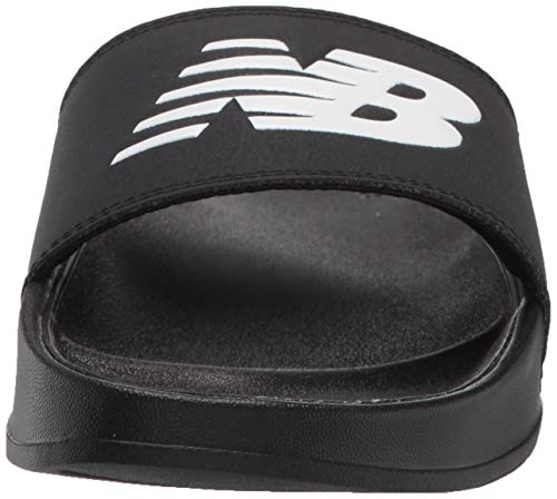 New Balance Women's 200 V1 Slide Sandal, Black/White, 7 #TOP1