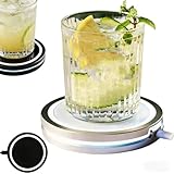 2026 Upgraded Intelligent Coaster with Smartphone Connectivity, Portable and Easy to Clean (A)