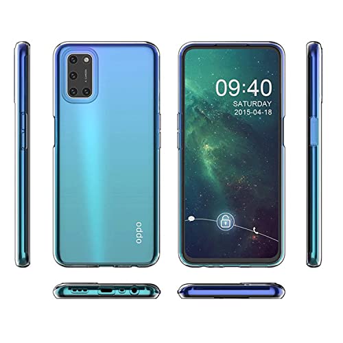 Image of Case Creation New Oppo A16 Premium Imported 0.3mm Crystal Clear Totu Silicone Transparent Flexible Soft Corner Protection with TPU Slim Back Case Color Variation Cover for Oppo A16