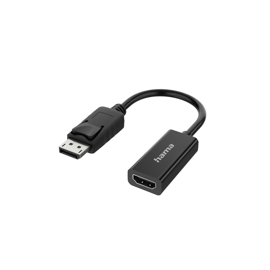 Hama Adattatore da Displayport a HDMI (adattatore monitor 4K Ultra HD, cavo adattatore Displayport maschio - accoppiamento HDMI, adattatore video per PC, notebook per il collegamento a monitor, TV,