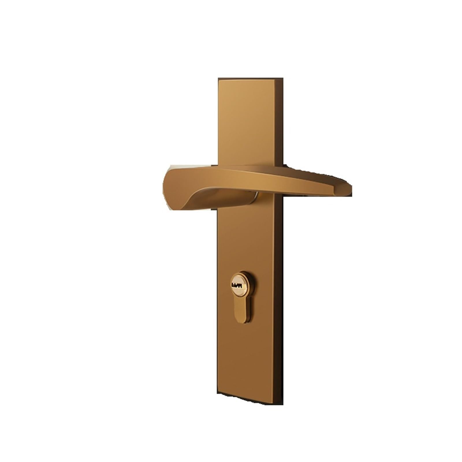 Poignée de porte en bois massif silencieuse style café américain