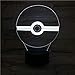 Produktbild WoloShop LED-Leuchte Pokémon Pokeball wechselt Farbe USB Nachtlicht