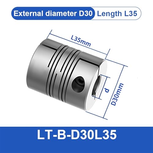 Accouplement flexible LT D30L35 en alliage d'aluminium pour encodeur et imprimante 3D
