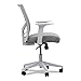 Alera ALEWS42B47 Mesh Back Fabric Task Chair Supports Up to 275 lbs. 17.32 in. to 21.1 in. Seat Height - Gray