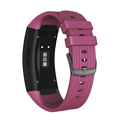 NotoCity Compatible Samsung Gear Fit2 Pro Band Solft Silicone Gear Fit2 Watch Strap for Samsung Gear Fit2 Pro Smartwatch Bands(Light Purple, Small)